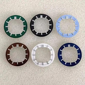 Аксесоари за часовници Циферблат с нитове 30,5 мм, зелен светлинен циферблат механизъм за NH35 /NH36