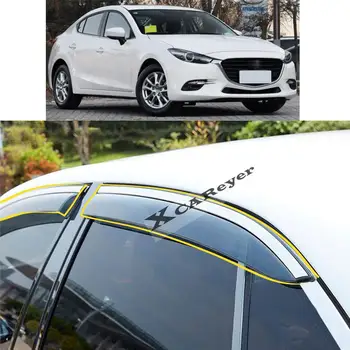 За Mazda3 на Mazda 3 Axela M3 2014 2015 2016 2017 2018 Автомобилен Стайлинг Стикер Пластмасово Стъкло Вятърна Козирка за Защита От дъжд/Слънце отдушник