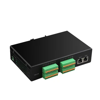 Съвместим с EtherCAT Подчинен модул вход / изход Модул 16DIO NPN Входа с оптична изолация на 100 Мб/с, два мрежови порта Поддържа каскадно порт RJ-45