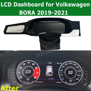 2023, авто цифров LCD измервателен уред Lates за Volkswagen BORA 2019-2021, интелигентна скоростомера, табло, виртуален кокпит