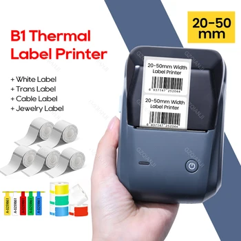 Niimbot B1 Принтер за етикети Преносим джобен производител на етикети Bluetooth термопринтер за залепване на етикети на ролка хартия