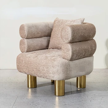 производство на мебели диван-стол за почивка одноместное стол с метална основа, нов дизайн на фотьойл за почивка за хол
