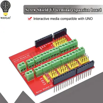 Такса за разширяване на Screw Shield V1 terminal V3 е съвместима с интерактивен мултимедиен модул UNO R3 за arduino