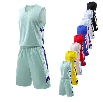 Адаптивни быстросохнущий трикотажный спортен баскетболен костюм за деца и възрастни