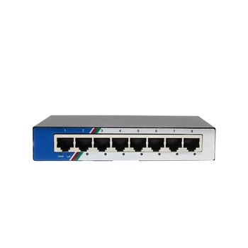 8-портов gigabit комутатор Ethernet Smart Switcher Висока производителност 1000 Mbps мрежов комутатор за Ethernet RJ-45 hub интернет-газа