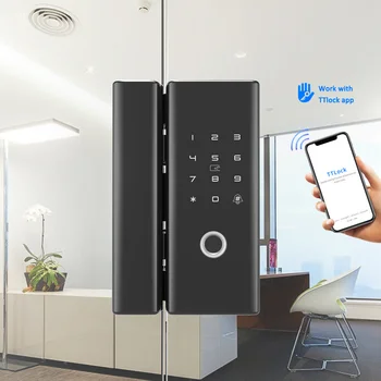 Офис умен TTlock Bluetooth система за заключване на вратите без ключ wifi стъклен цифрова система за заключване на вратите с пръстов отпечатък Поддръжка обслужване
