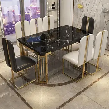Луксозен кът за комплект от Столове с модерен маса за голям апартамент Мебели за дома Moveis Para Casa Балконная мебели FGM