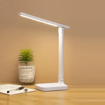 Настолна лампа за защита на очите, сензорен led лампа с регулируема яркост, спалня в студентски квартири, маса за четене, която се презарежда чрез USB, специален подарък