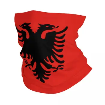 Кърпа с флага на Албания, гамаши, маска с принтом, шал, топла маска за лице, улични костюми Унисекс за възрастни, зима