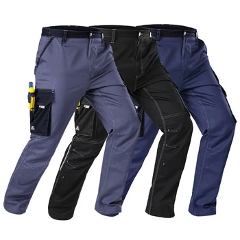 Летни мъжки панталони, работни панталони с ципове отпред, мъжки панталони за работно облекло, панталони-карго с множество джобове, панталони в стил сафари