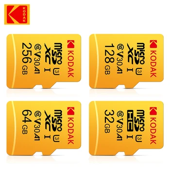 Kodak EVO Plus 512 GB 256 GB Карта памет 128 GB A1 4K Micro SDCard 64 GB 32 GB U3 SDHC MicroTF UHS-I C10 TF Microsd Trans Flash