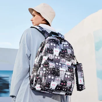 Модерна Сгъваема Дългогодишна Чанта за пазаруване с Принтом, Сгъваема чанта-Тоут, Удобни Чанти Голям капацитет за Пътуване, Продуктова чанта