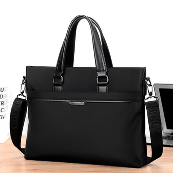 Нов бизнес мъжки портфейл, за мениджъри, модерна чанта с цип, офис мъжки чанти за лаптоп, голям голям мъжка чанта през рамо