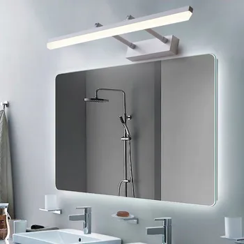 Jmzm Съвременно Минималистичное Огледало С Осветление Отпред LED Баня Тоалетен Огледало, с монтиран на стената Лампа, Гардероб Светлина Тоалетка Разтегателен Лампа