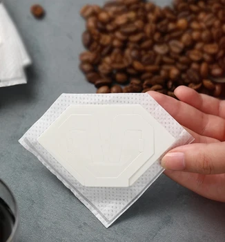 Нови 1000 бр. преносими капково пакети за кафе на прах, филтърна хартия, окачен на ухото филтър за капково чанта 8,6*11,3 см