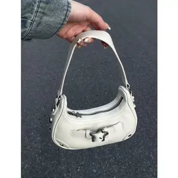 Чанта през рамо в стил ретро със звездите за жени, нова мода реколта чанта, дамски малки аксиларни чанти, ежедневни малка чанта-тоут в ретро стил