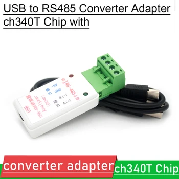 Адаптер преобразувател USB към RS485 ch340T USB - 485 с индикатор приемник-предавател, за защита на телевизори от пренапрежение ЗА контрол на достъпа, АД