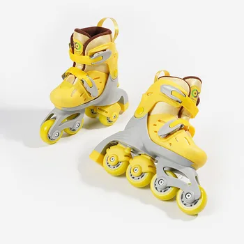 Ролкови кънки с едно и две колела, регулируеми многофункционални детски кънки за лед Ice baby Flash