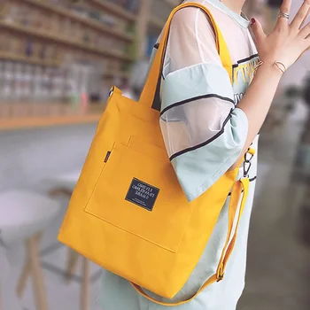 Японската проста чанта-месинджър, корея, чанта, Студентски найлон водоустойчива холщовая чанта, чанта през рамо за жени, чанти