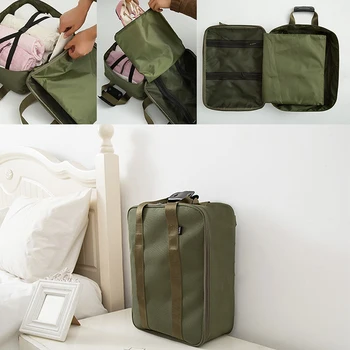 Армията зелена чанта за мъже и жени, за уикенда, за бизнес пътувания, посадъчен багажа си на количка, дрехи, нови екип чанти