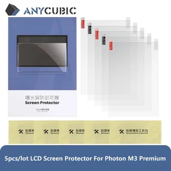 Детайли 3D принтер ANYCUBIC 10.1 инча, 5 бр./лот, комплект протектори за екран LCD Photon M3 Premium
