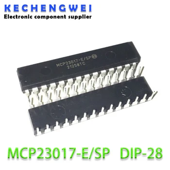MCP23017-E/SP DIP-28 MCP23017 16-битов удължител входно-изходни с интерфейс I2C, IC, електронен вход-изход 