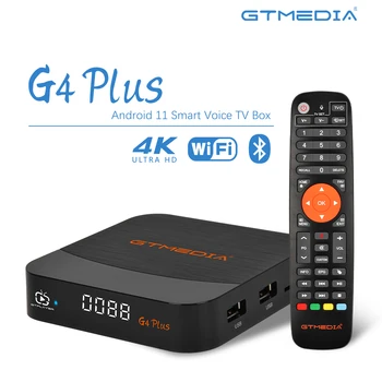GTMEDIA G4 Plus TV Box 4K HD Android 11 TV Bluetooth Google Voice дистанционно управление WIFI 4K UHD смарт конзола мултимедиен плейър