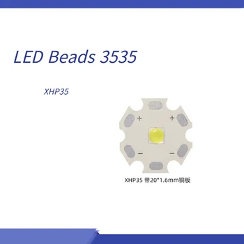 Led 3535 XHP35 13 W висока мощност, бяла / топло светлината на фенерче, налобный фенер