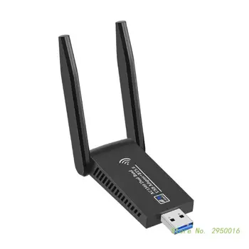 1300 М USB3.0 WiFi, Bluetooth съвместим Адаптер 5.0 2 in1 Dongle двойна лента на приемника на безжичната мрежова карта 2,4 G и 5 Ghz Wlan