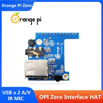 Такса за разширяване на Orange Pi Zero Такса Развитие Интерфейсной платка USB 2.0 x 2 Аудио Видео Микрофон Функция IR Приемник за OPI