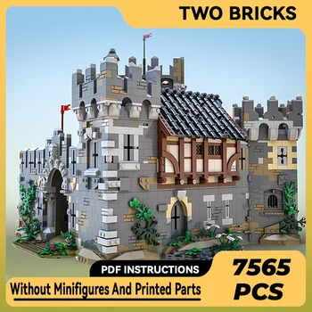 Moc Строителни блокове Модел на крепостта Замък ковач Технически тухли си САМ 