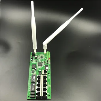 OEM10 порт безжичен рутер модул на дънната платка с потребителски отвор за винта метален корпус широколентов бърз домашен комплект 2.4 G безжичен модул за рутер