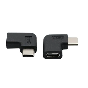 USB3.1, за M/ F Десен 90-Градусов USB удължителен кабел За зареждане и Адаптер Тип C за мъже и жени