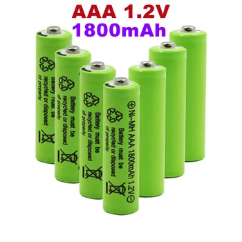 100% чисто Нов Оригинален AAA 1800 ма 1,2 На Качествена Акумулаторна Батерия Ni-MH 3A