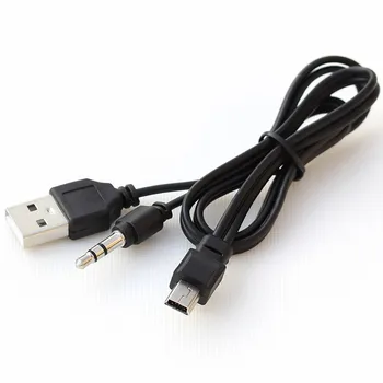 2 в 1 за Bluetooth плейър, преносими високоговорители, USB-кабел, 3.5 mm AUX кабел, USB щепсела, Mini USB, 5-контактни линии за зареждане и пренос на данни