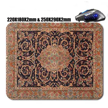 Серия персийски килими, нескользящая каучук, високо качество на клавиатурата, тенис на мат 22x18 см, 3D печат, потребителски геймърска подложка за компютърна мишка