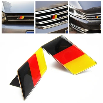Универсална автомобилна стикер Флаг Германия, емблема, значка, емблема Deutsch, броня, предна решетка, авто стикер за Scirocco GOLF 7 Golf 6