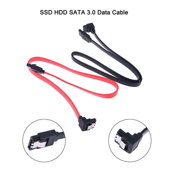 SSD Твърд диск SATA 3.0 Кабел за предаване на данни, Високоскоростен Кабел за твърд диск Sata 3.0 Директен Под Прав Ъгъл 6 GB / Твърд Кабел за предаване на данни На Твърдия диск