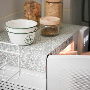 Памучен пылезащитная на кутията в японски стил за микровълнова печка/хладилник, нощно шкафче, кърпа за домашно масата за хранене