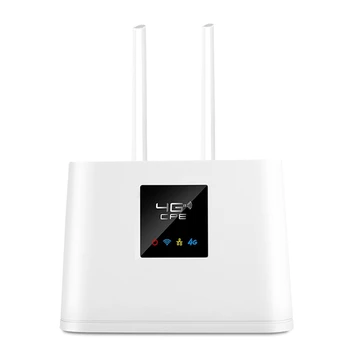 Отключени безжичен рутер Lte Слот за sim-карти модем LTE FDD TDD външна антена, 150 Mbps Бял мъжки на ЕС
