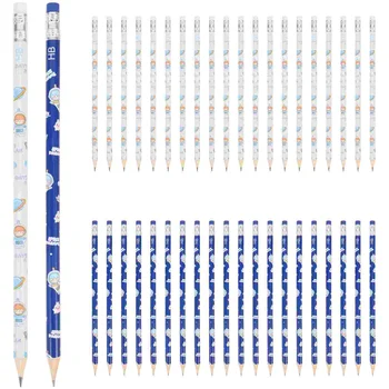 56 бр. мультяшные механични моливи за деца english ученически пособия на учениците и офис употреба