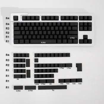 Капачки за комбинации Боб черен цвят за механична клавиатура сублимационен печат череша боя PBT Height GK61 Anne Pro 2