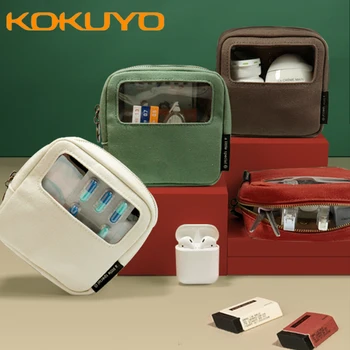 2021 KOKUYO Нов продукт WSG-KUSK291 Чанта за съхранение на прозорец, Чанта За съхранение на Сладки Дреболии, Прозрачна Чанта За съхранение на Прозорец, Чанта за канцеларски материали
