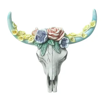 Творческа стенно украшение във формата на черепа, изискан дизайн, украшение от смола за индивидуално интересен декор SP99