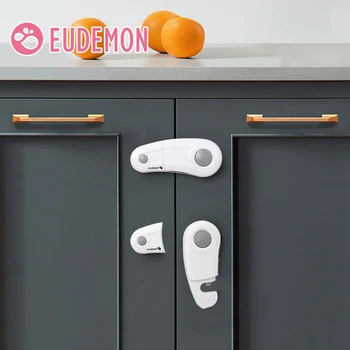 Заключване на кабинета EUDEMON Задвижваната чекмедже на шкафа в хладилника Маса Пластмасови ключалки Защита от деца капаче за защита на детето