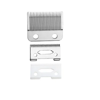 Groove Зъб Уникален дизайн Pro 2 дупки за подстригване за коса Сменяеми ножове Комплект за машинки за стригане Wahl Fit Magic Clip (A)