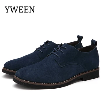 YWEEN / Нова Мъжки Ежедневни обувки от изкуствен Велур, Мъжки Oxfords, Пролетно-Есенна Мода Обувки, Мъжки Размери Eur38-48