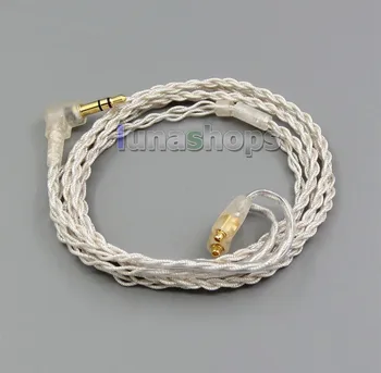 С кука за слушалки, кабел от изкуствена кожа от сребристо фолио за Westone W40 W50 W60 UM10 UM20 Pro LN005317