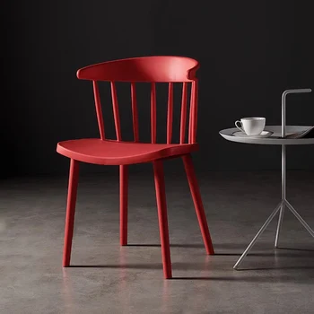 Сватбена преносимо столче за хола Червен вътрешен двор Червени трапезни столове Дизайнерски стол за преобличане Stuhle Esszimmer Furniture A1