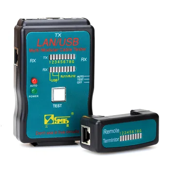 Sanbao CT-168 RJ-45 детектор на мрежов кабел rj11 телефонна линия USB-тел многофункционален тестер